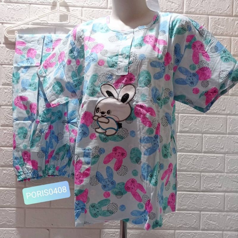 Baju Tidur HOKI & SHEILA Katun wanita Celana Panjang {"nice-rabbit"}