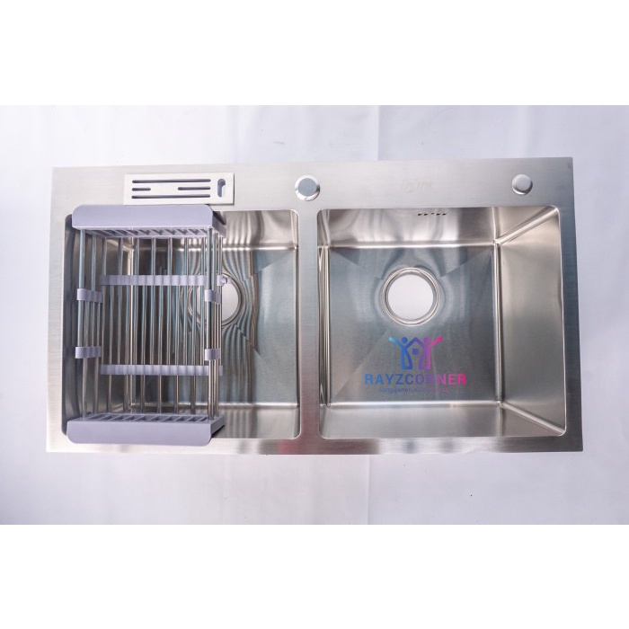 Wastafel - Bak Cuci Piring Stainless 2 Lubang Kitchen Sink Thsink 8545