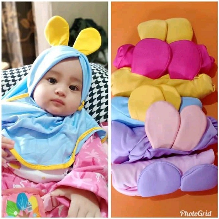 jilbab anak MOTIF KELINCI kerudung anak perempuan hijab anak kerudung anak bayi jilbab anak perempuan jilbab bayi