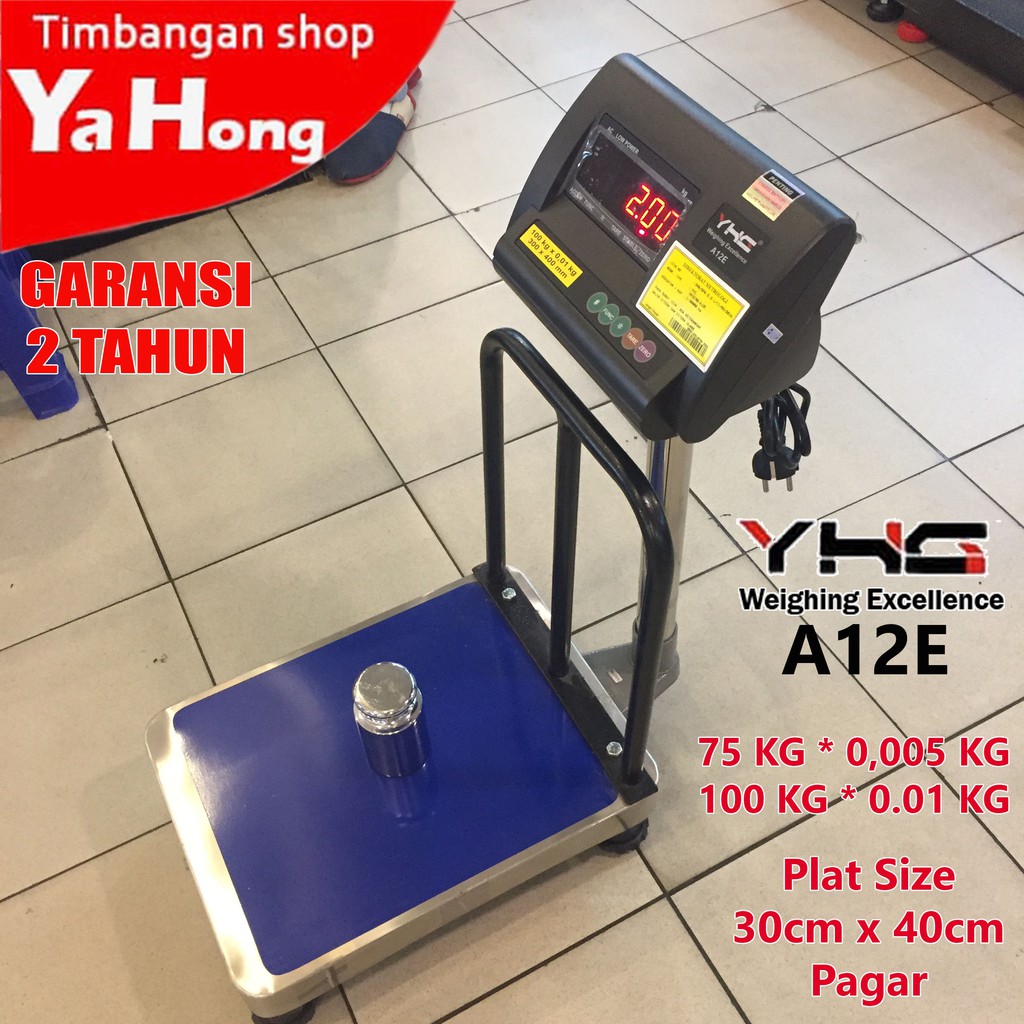 Timbangan Barang Digital Ekspedisi Paket YHG 75kg 100kg (30cm x 40cm)