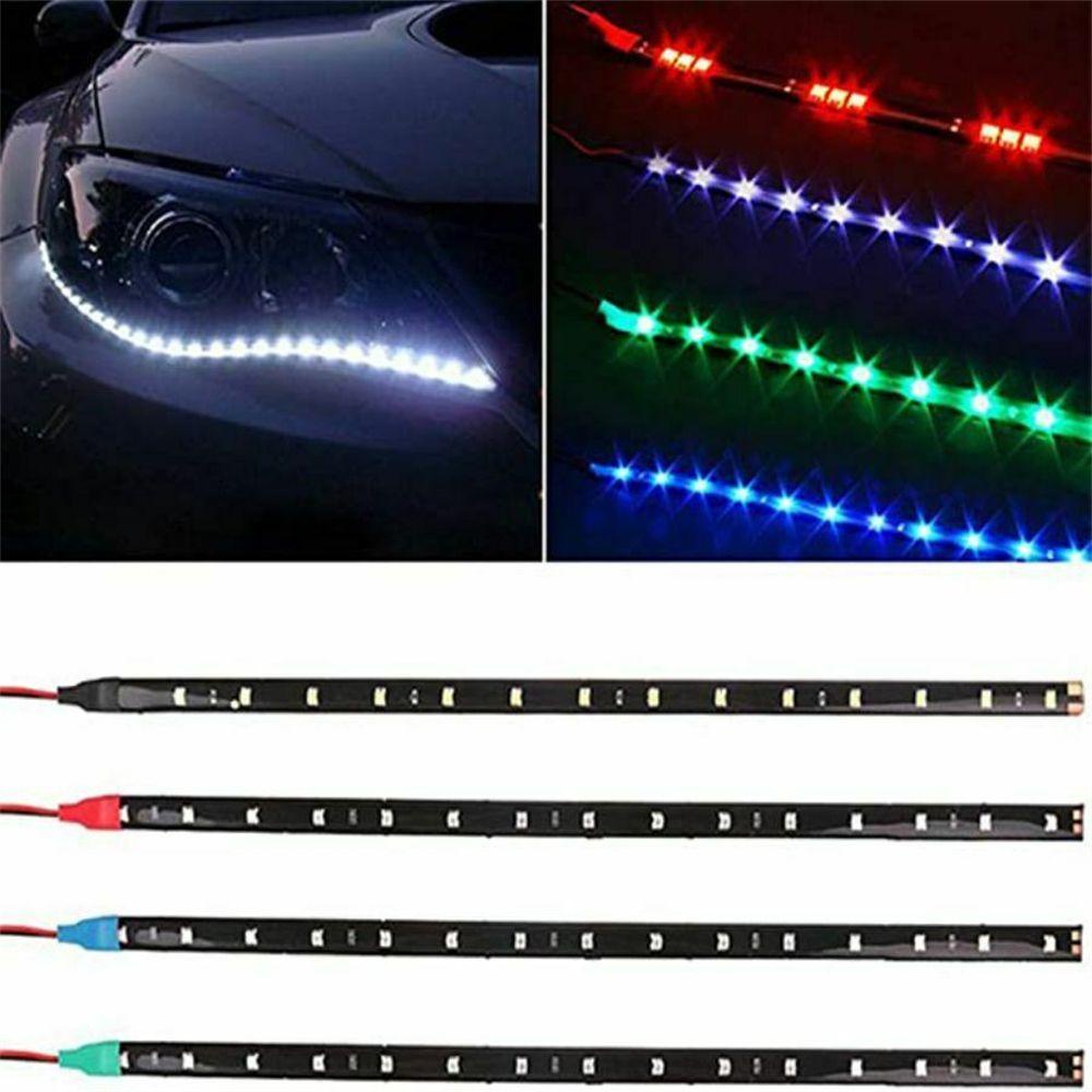 Populer Lampu LED Strip Mobil Waterproof2835Lampu Strip Light Bar Aksesoris Otomatis DC12V LED Strip