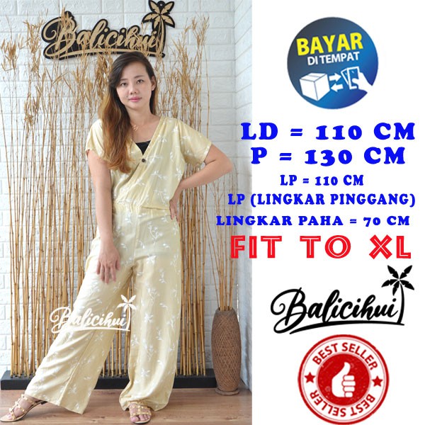 Balicihui Jumpsuit Lufia Jumpsuit Panjang Jumpsuit Wanita Jamsut Jumpsuit Bali Overall Bali