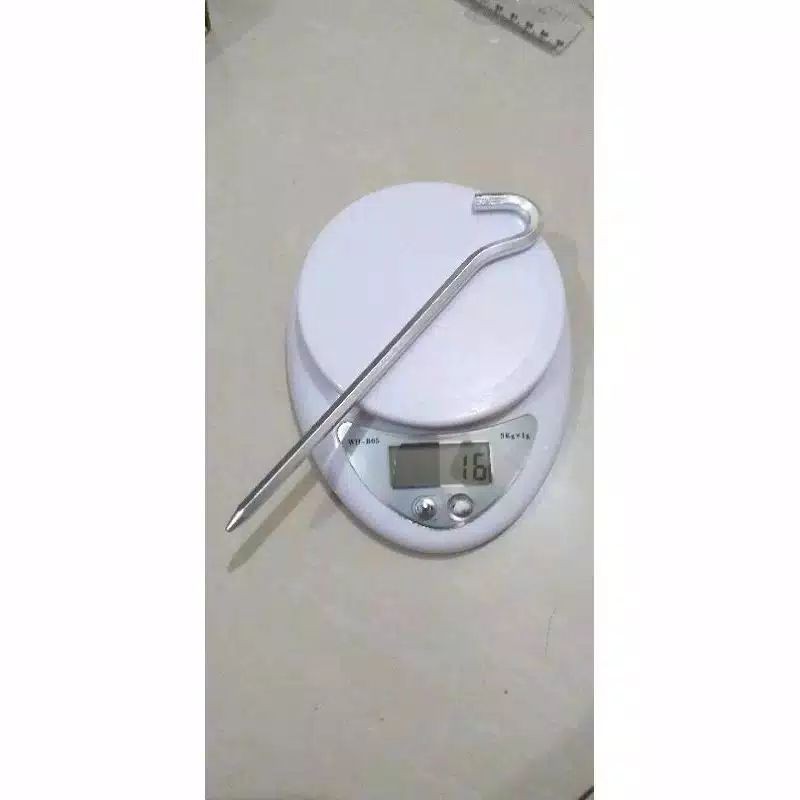 pasak aluminium alloy panjang 18cm diameter 6mm model segi 8