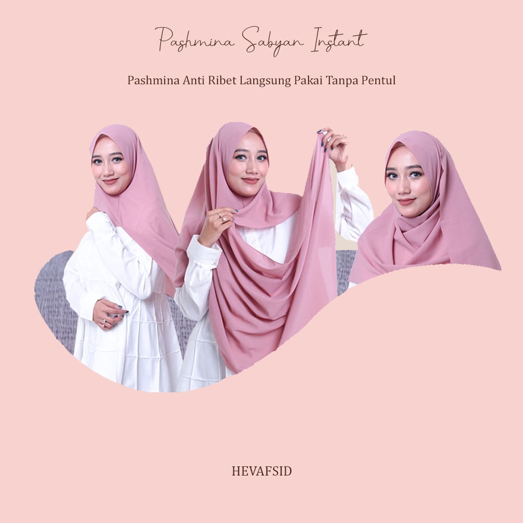 Pasmina sabyan instan diamond