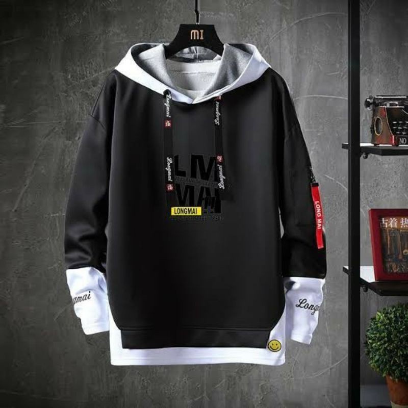 SWEATER HOODIE PRIA LM Original Jumper//Suiter Cowok//Switer//Jaket Gunung