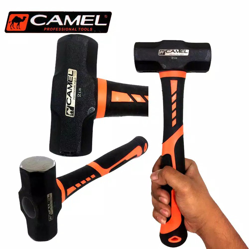 Palu Camel Palu Batu Rubber Grip 2 LB Penghancur Tembok Palu Bobok Tembok Beton Palu Batu Bodem