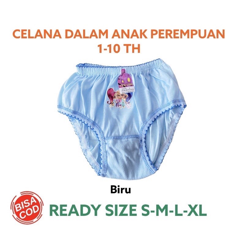 1 Lusin CD Boxer Celana Dalam Anak Perempuan Cewek / Celana Dalam Anak Bayi Perempuan TL Polos