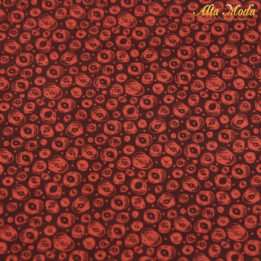 

Alta Moda Cotton Shirting Maroon Motif Bulat-Bulat (1M)
