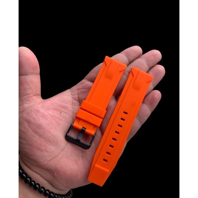 Strap Tali Jam Tangan silicone Original T5 Oren 24MM