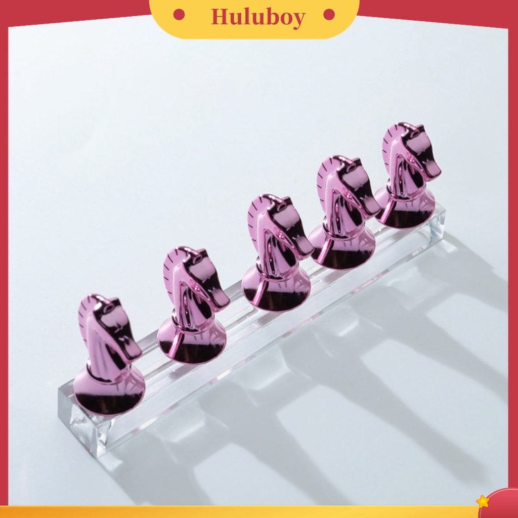 Huluboy Huluboy♡ Stand Holder Display Kuku Palsu Bahan Metal Untuk Latihan Manicure