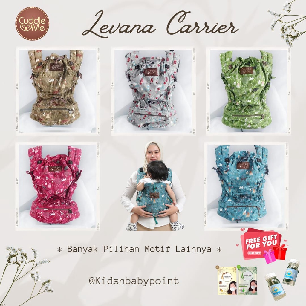 ( FREE HADIAH ) LEVANA CARRIER GENDONGAN BAYI CUDDLE ME CUDDLEME