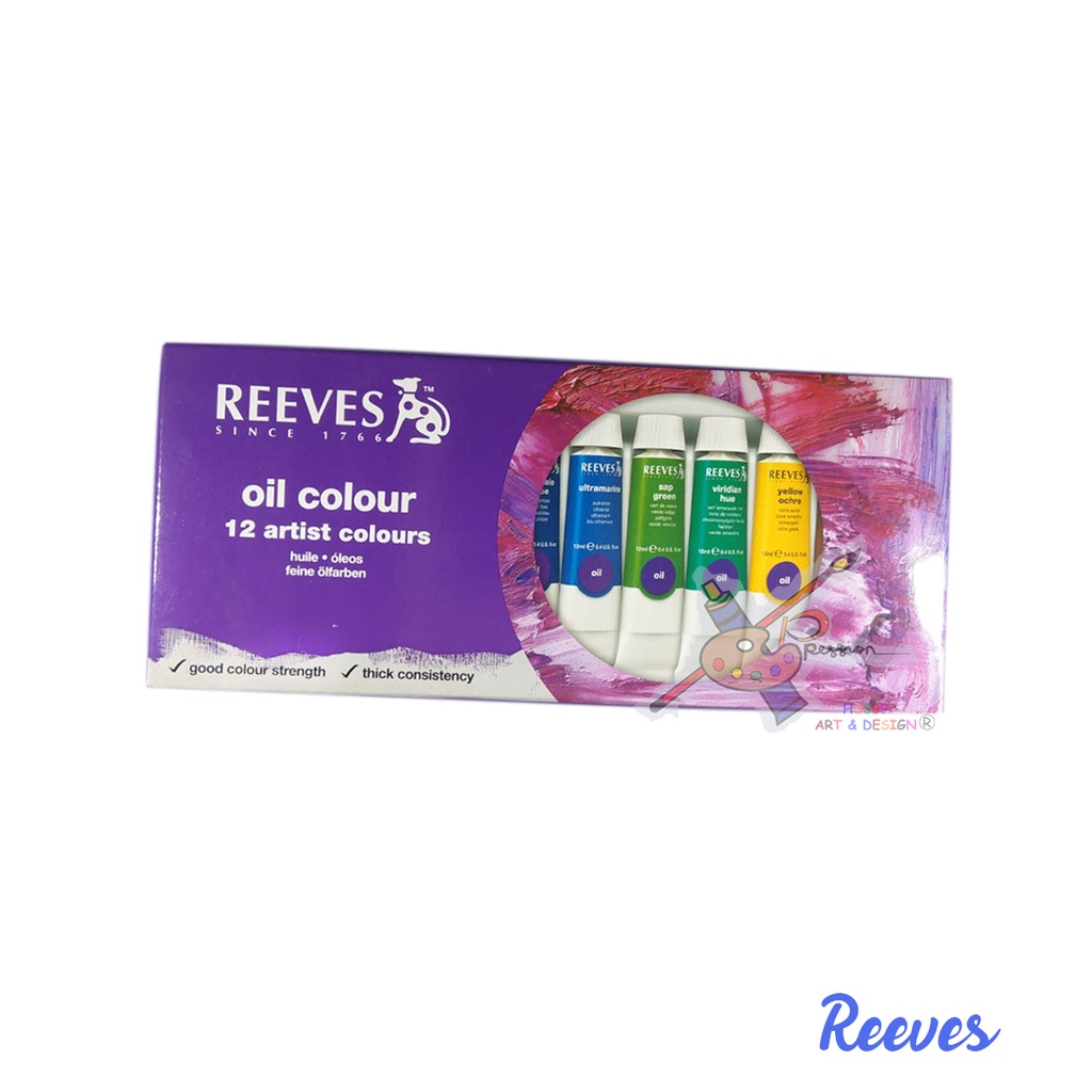 

REEVES OIL SET 12 WARNA CAT MINYAK SET