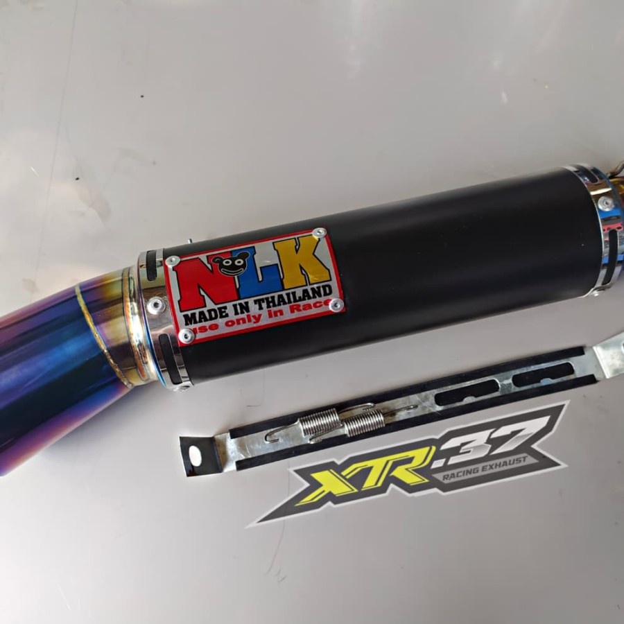 KNALPOT RACING NLK BIG CONE BLACK SONIC-FU-VIXION DLL SLENCER ONLY BERKUALITAS