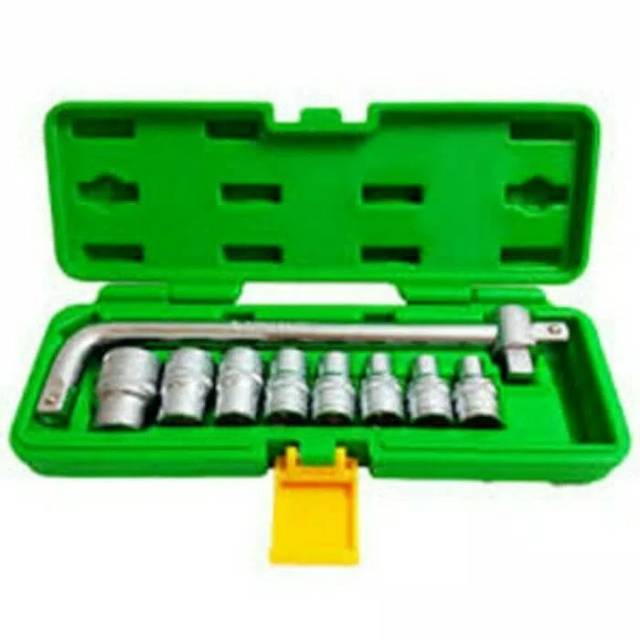 KUNCI SOK SET TEKIRO SOCKET SET TEKIRO 10 PCS BOX PLASTIK