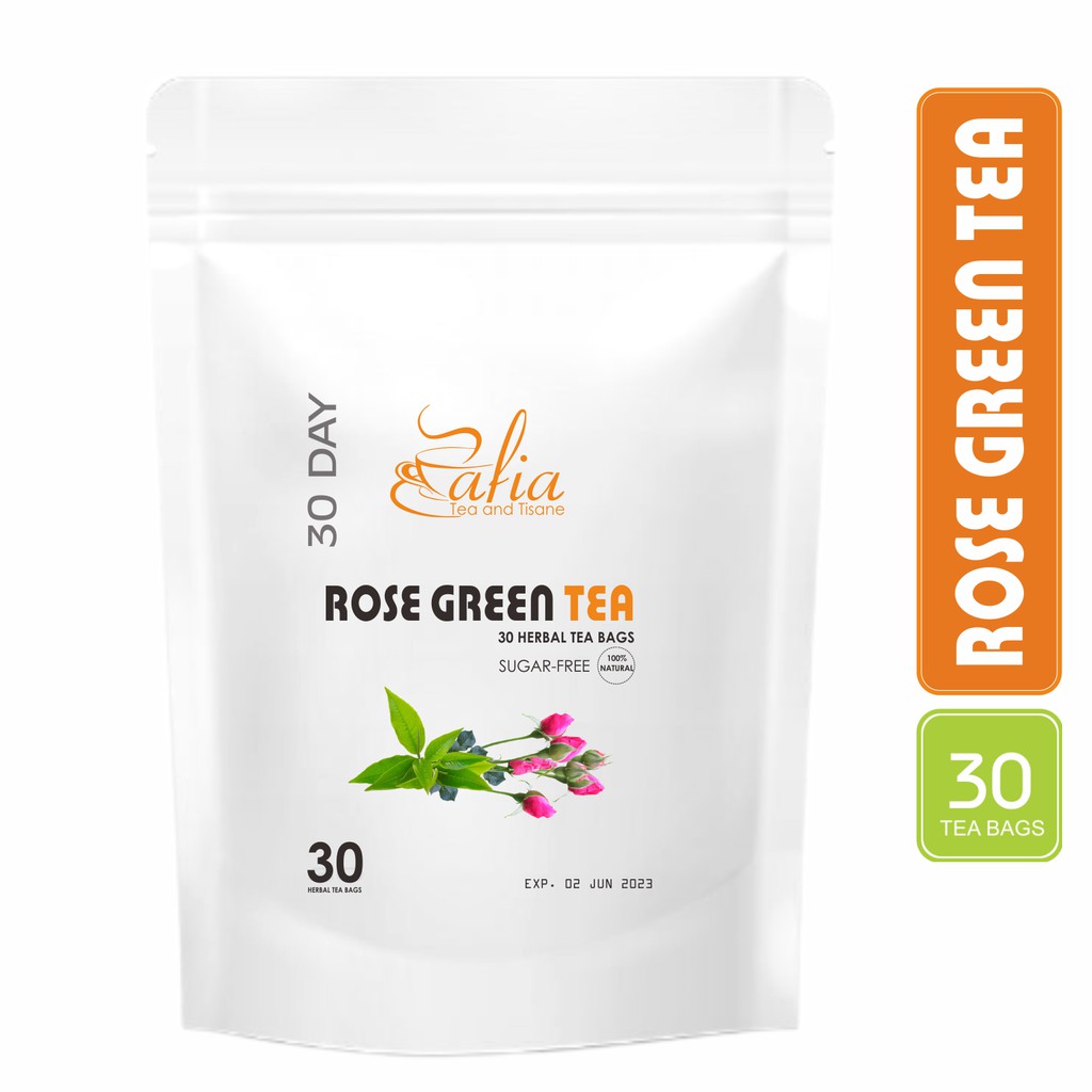 

Rose Green Tea : Teh Bunga Mawar Plus Teh Hijau (30 tea Bag)