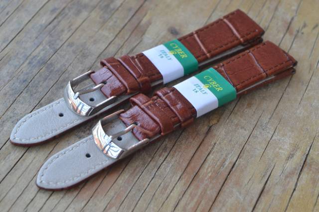 Strap Tali jam tangan cyber coklat muda 18 mm