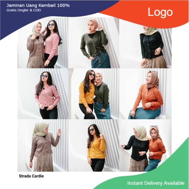 [ COD ] HARGA MURAH - STRADA CARDIE - KARDIGAN RAJUT - BAHAN TEBAL