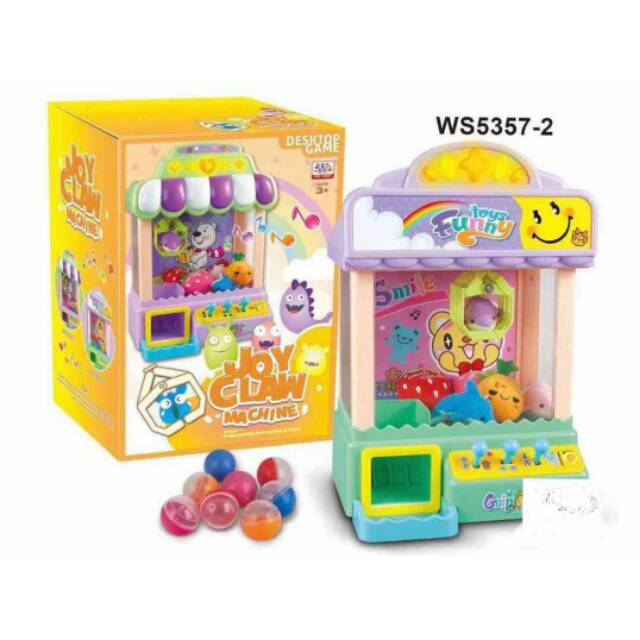 Toy Claw Machine mainan pancing boneka dapat bola + boneka