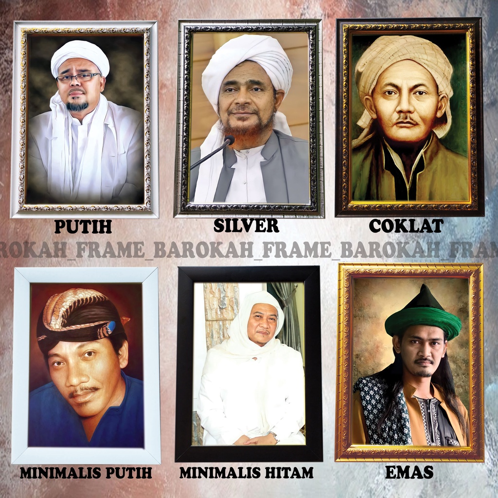 foto habib bingkai pigura foto habib dan ulama Habib Umar bin Hafidz Do'a dan ulama Sedunia a3+