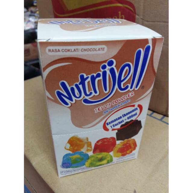 

Nutrijell ekonomis coklat per pak isi 12pcs