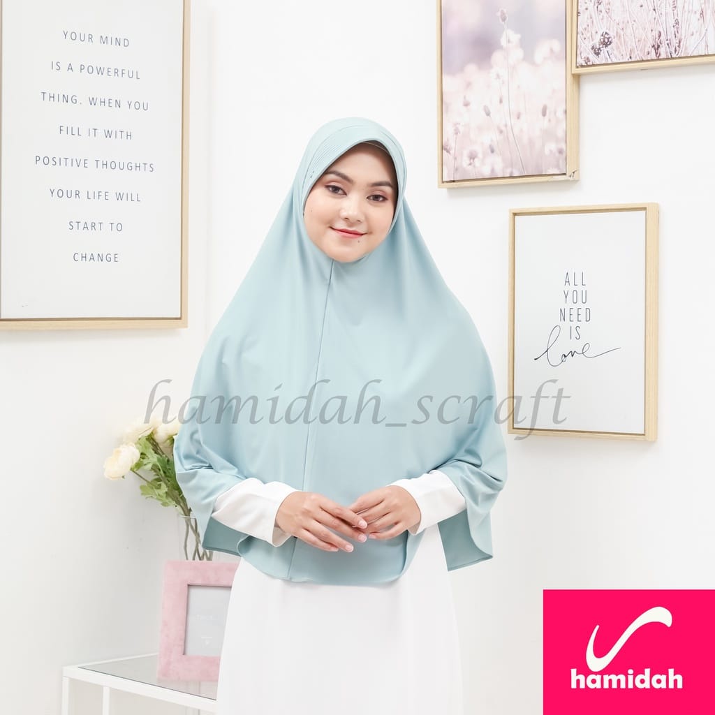 Hijab instant antem XL jersey Kerudung Instan Jersey / Kerudung Geblus