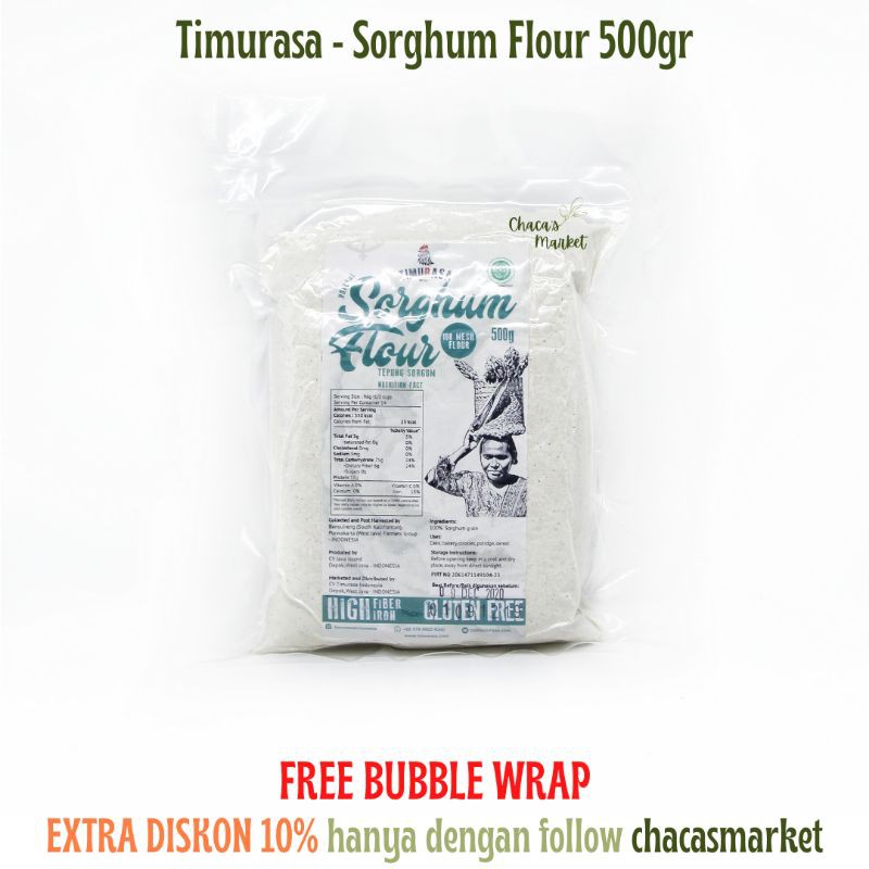 

Timurasa Sorghum Flour (Tepung Sorgum Gluten Free) 500gr
