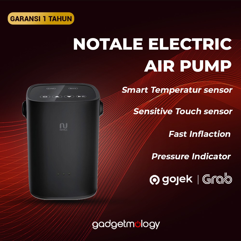 NOTALE Air Pump Inflator Electric NTL-CP299 Pompa Angin Ban Mobil Sepeda Elektrik  Original