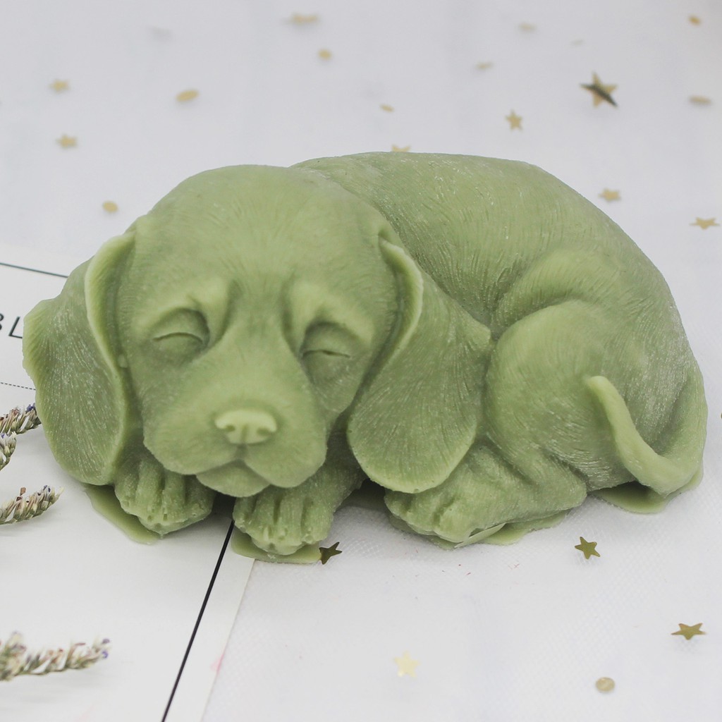Cetakan Silikon Bentuk Anjing Tidur Untuk Membuat Kue Mousse