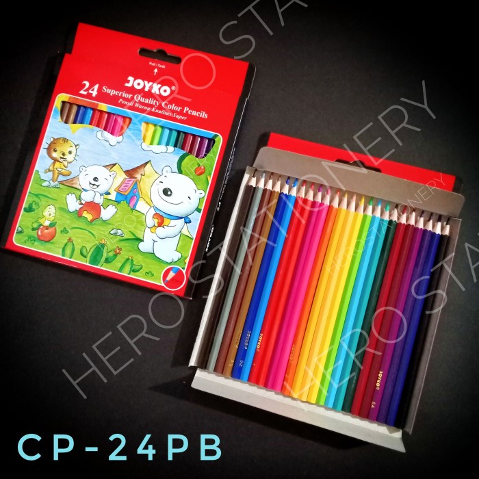 

WARNAPENSIL- PENSIL WARNA JOYKO 24 WARNA CP-24PB -PENSIL WARNA