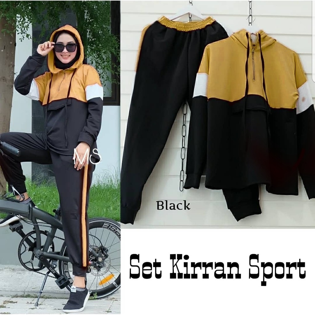 PCS SET KIRRAN SPORT 3 UKURAN L XL XXL MS PAKAIAN WANITA SETELAN ADA VIDEO REVIEW ASLI PRODUK