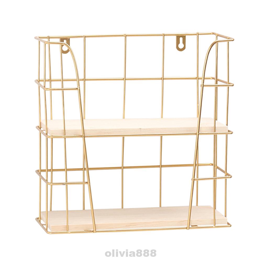 Kitchen Home Decorative Hotel Wrought Iron Double Layer Nordic Style Storage Rack Shopee Indonesia