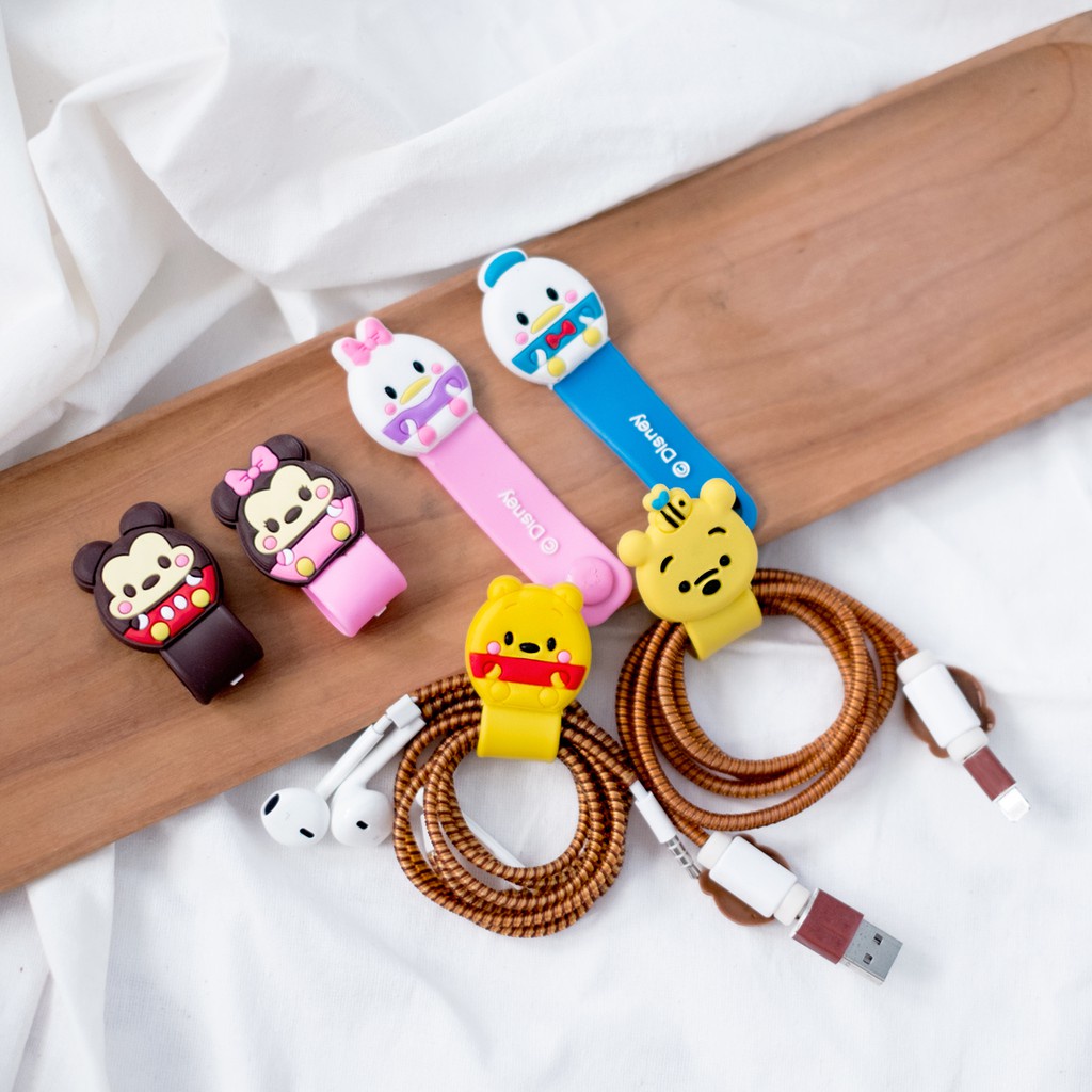 CORD HOLDER 3D TEBAL // Penjepit Klip Pengikat Kabel Data Charger Cartoon Karakter // Aksesoris Hp Lucu Unik Murah // COD