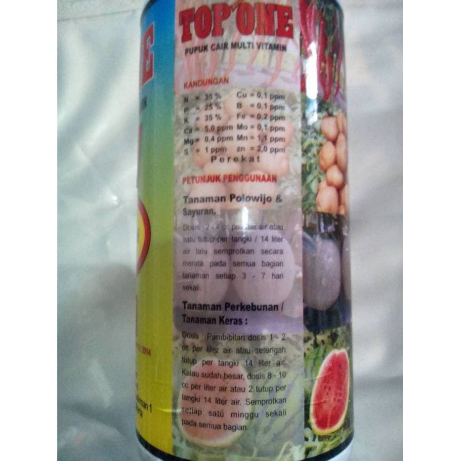 Pupuk Cair Top One 500 ml POC organik bkn kuda laut SNN