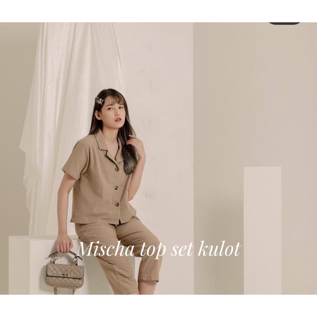 SETELAN BAJU TOP PAJAMAS POLOS ONE SET LENGAN PENDEK BAHAN RAYON PREMIUM/MISA ONE SET
