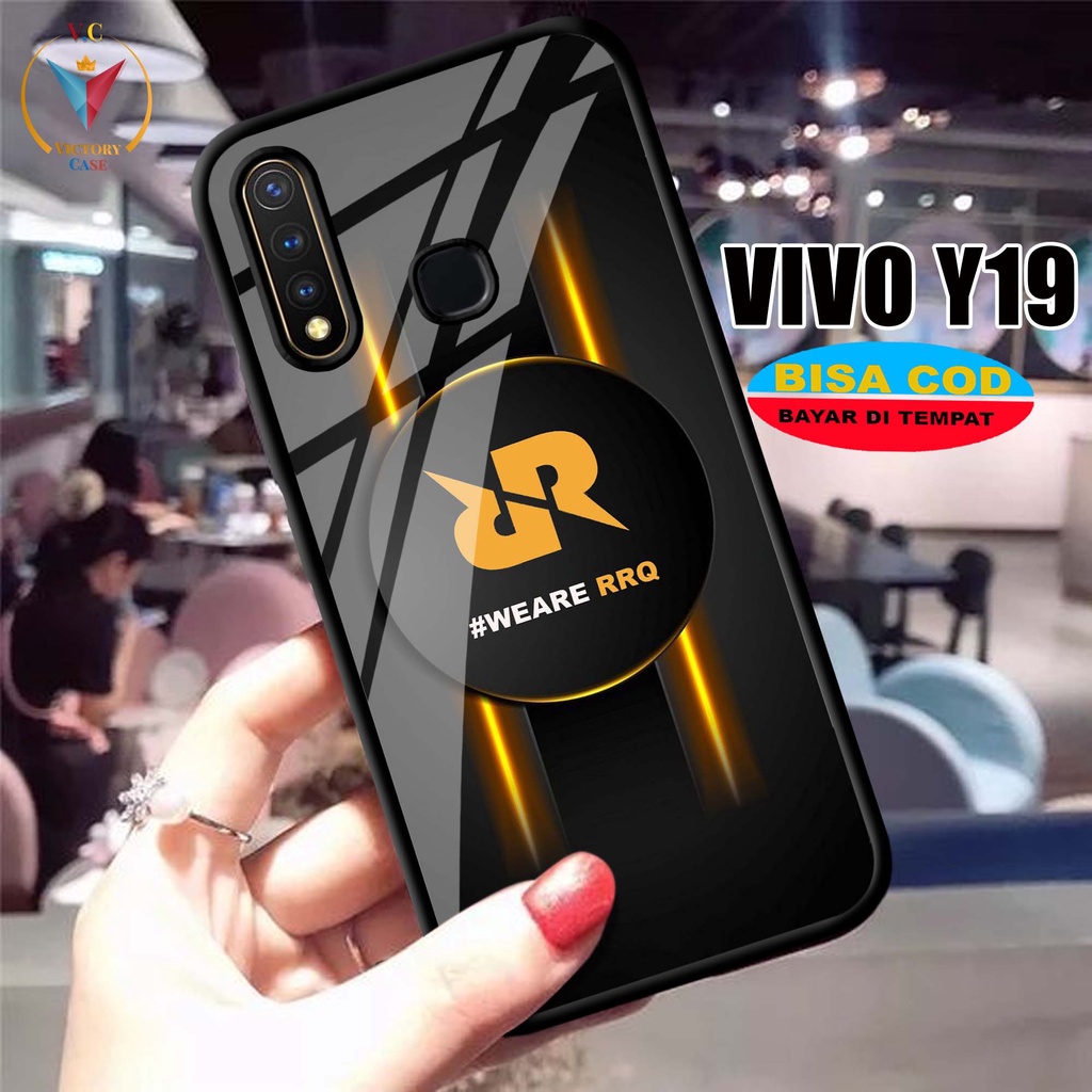 Case Hp Softcase glossy For VIVO Y19 RRQ Silikon glass Casing Handphone Premium