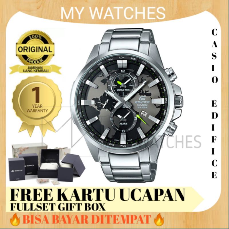 [GIFT BOX ORIGINAL] Jam Tangan Pria Casio Edifice EFR 303 | Casio Edifice EFR 303D 1AVUDF(EX295)
