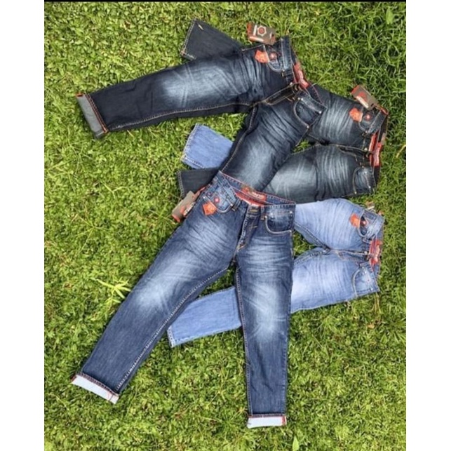celana panjang jeans reguler hugo glass original no street/tidak mellar