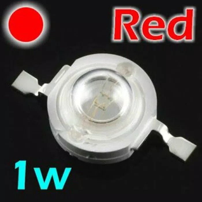 High Power Led 1W Merah Hpl 1watt Red Super Bright 1 watt