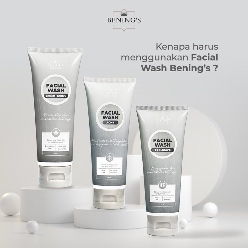 BENINGS SKINCARE OFFICIAL BY DR. OKY PRATAMA -  Facial Wash Brightening Bening'S Skincare Clinic