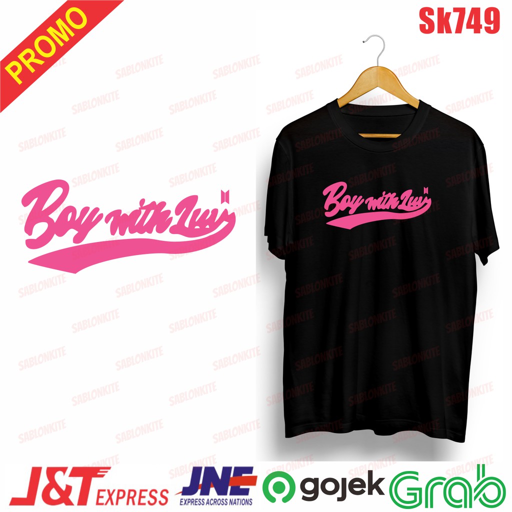 murah!!! kaos KPOP boy with luv unisex sk749 combed 30s