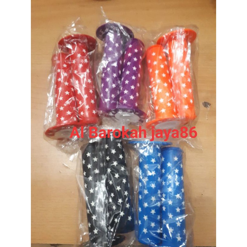 hamfat stang sepeda/karet stang sepeda/grip stang sepeda motif bintang