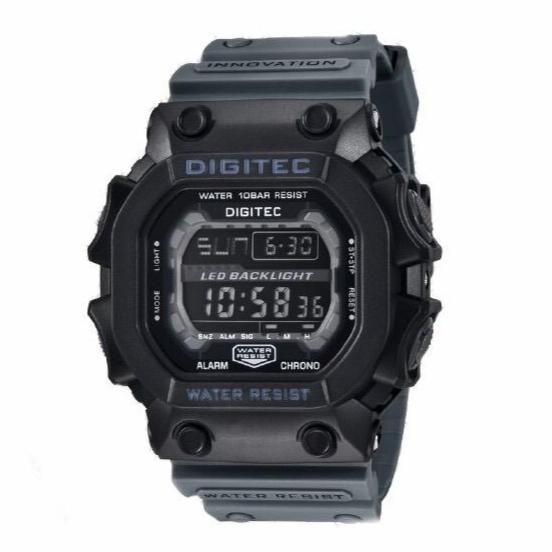 JAM TANGAN COWOK SPORT DIGITEC TYPE 5012T/ DIGITEC DG-5012T/ SPORT COWOK DIGITEC STRAP KARET/DIGITEC COWOK TYPE 5012T WATER RESISTANT 100M