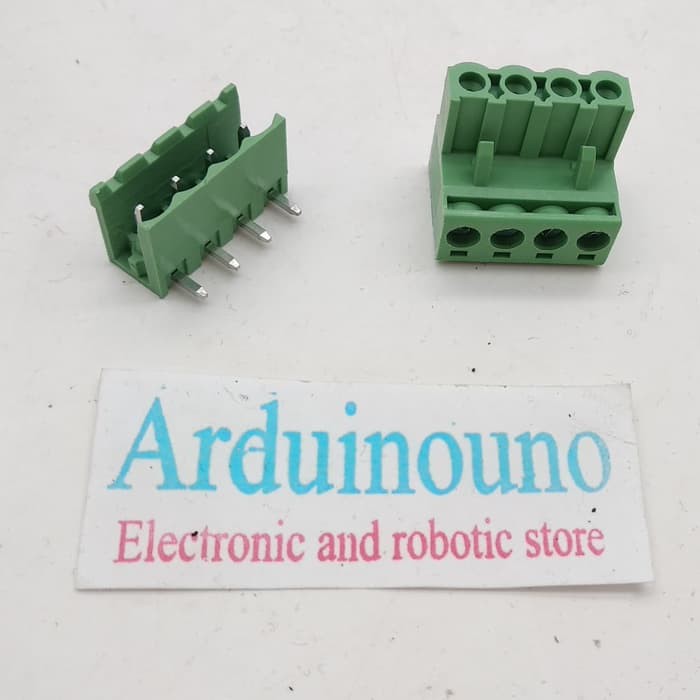 konektor green HT3.96mm 4p tekuk L terminal block connector HT396 pair 3.96mm 3.96 mm pitch