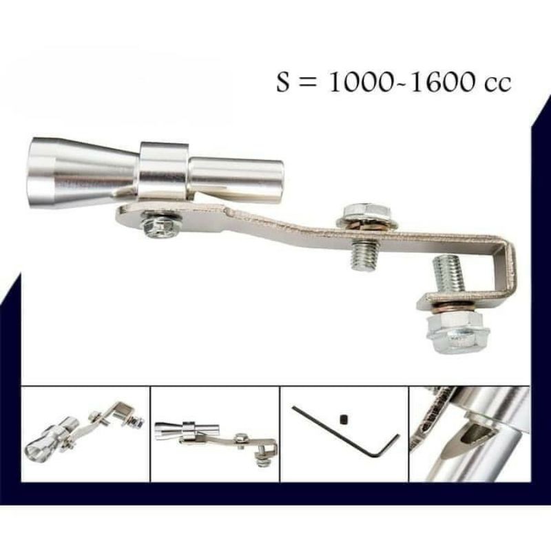 Turbo Whistle size S - silver