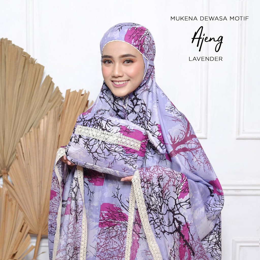 MUKENA BALI TASIK - MUKENA DEWASA RENDA MOTIF AJENG