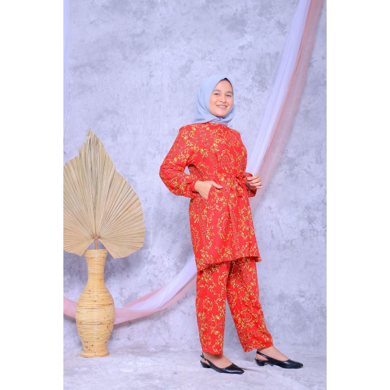 (PROMO) Ld 125cm Setelan rayon jumbo /pajamas one set rayon sultan xxxl / setcel sultan jumbo