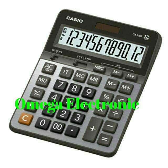 Casio GX 120 B - Calculator Desktop Kalkulator Meja Kantor GX-120B