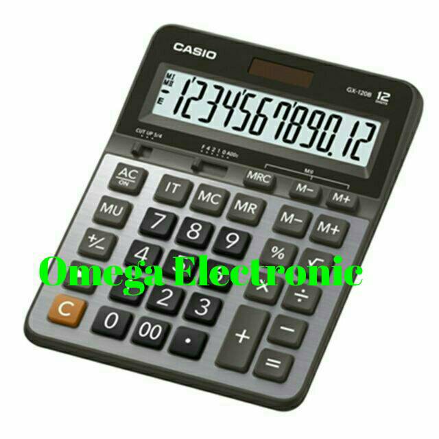 

Casio GX 120 B - Calculator Desktop Kalkulator Meja Kantor GX-120B
