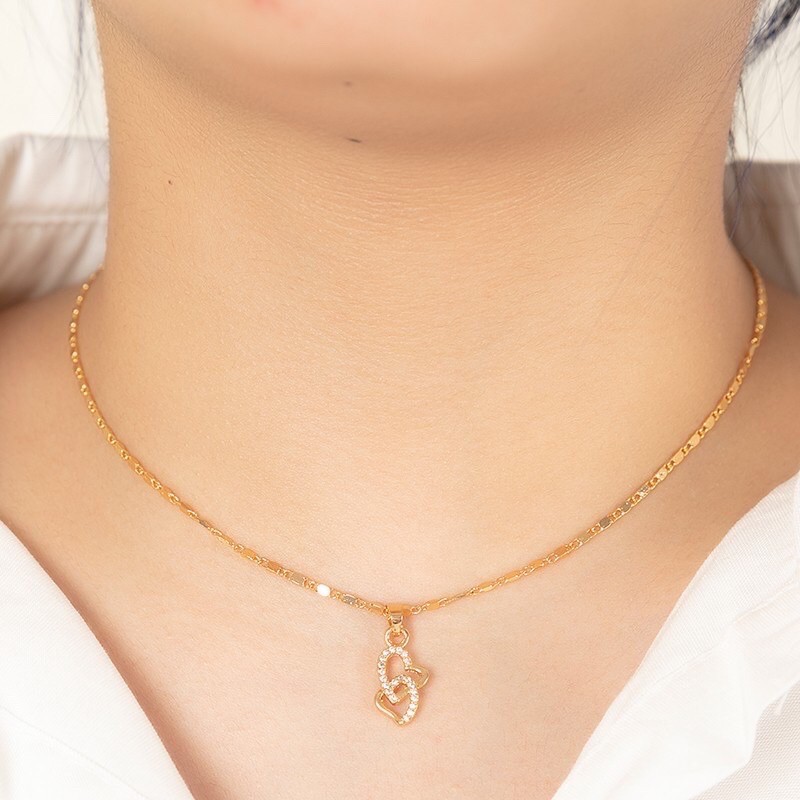 kalung motif batu warna fashion