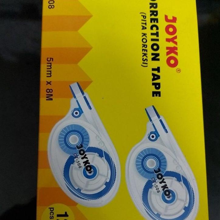 

F833 corection tape pita corection ct 508 5mm x8m harga tertera 1 lusin isi 12 pcs ,,